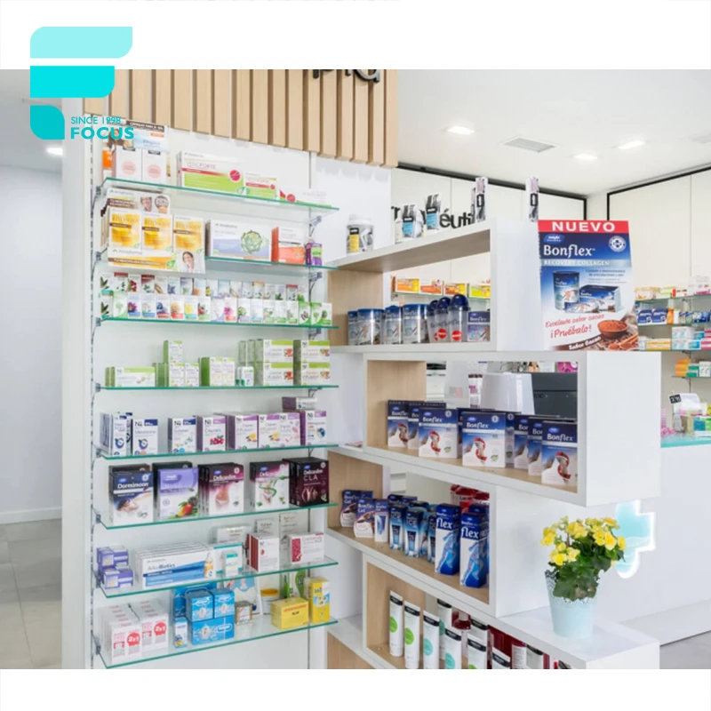 Retail Farmacia Cabinet Drugstore Pharmacy Interior Design Medical Store Furniture for Pharmacy Shop Fitting