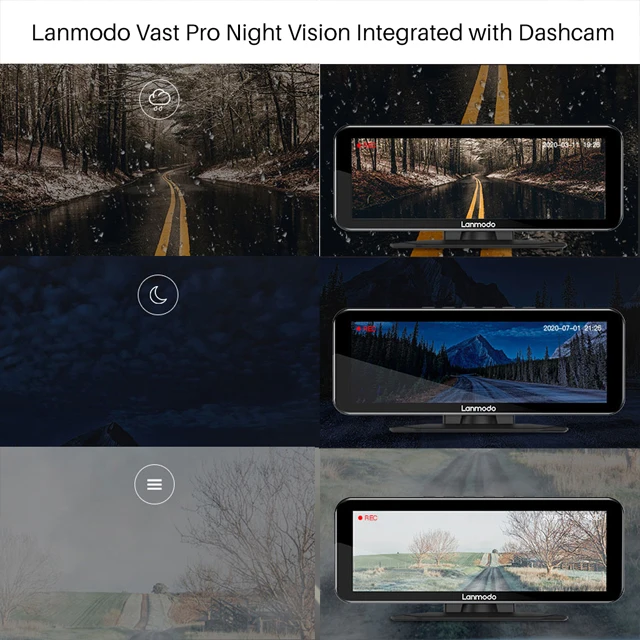 Полноцветная система ночного видения Lanmodo с разрешением задней камеры 1080p цифровой дисплей чипом