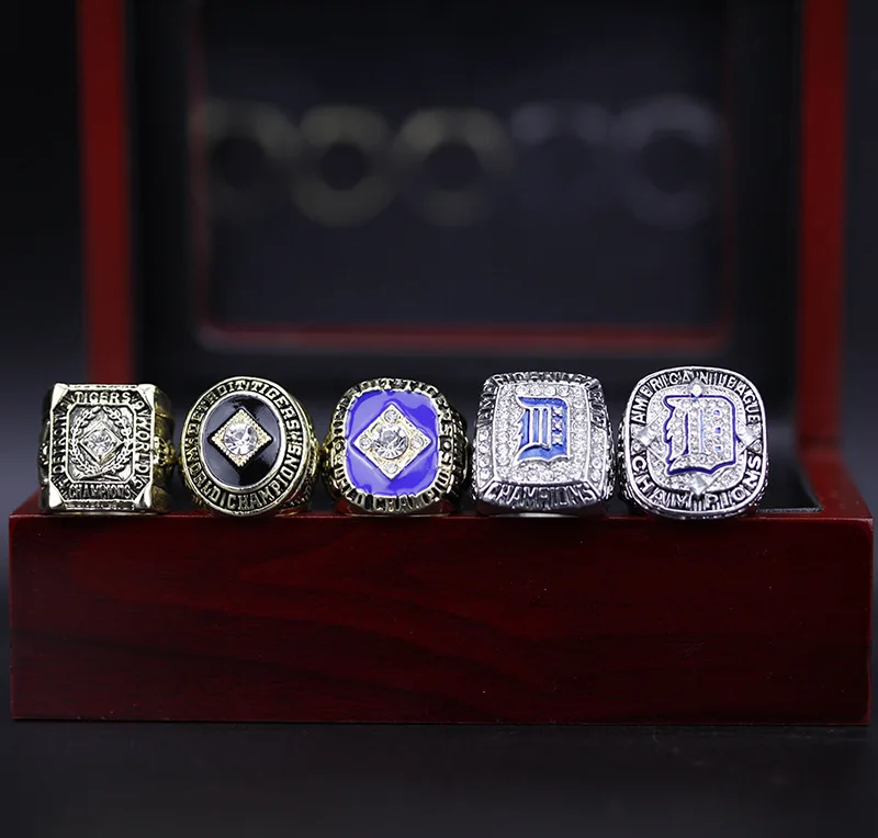 1945 1968 1984 2006 2012 Detroit tigers championship rings Europe and America popular memorial nostalgic classic ring.