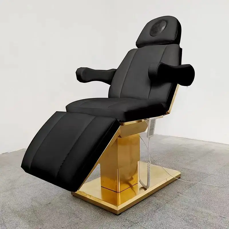 wholesale facial treatment bed electric massage physical therapy table salon spa tattoo bed 3 fold manufacturer