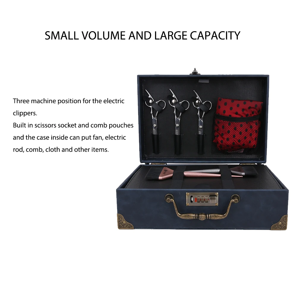 Beauty Professional Barber Case, Portable Travel Stylist Tool Organizer for barber with Size 34*13*23cm