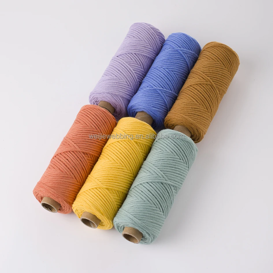 Macrame cords 4mm 3mm 2mm cotton braided rope makramee