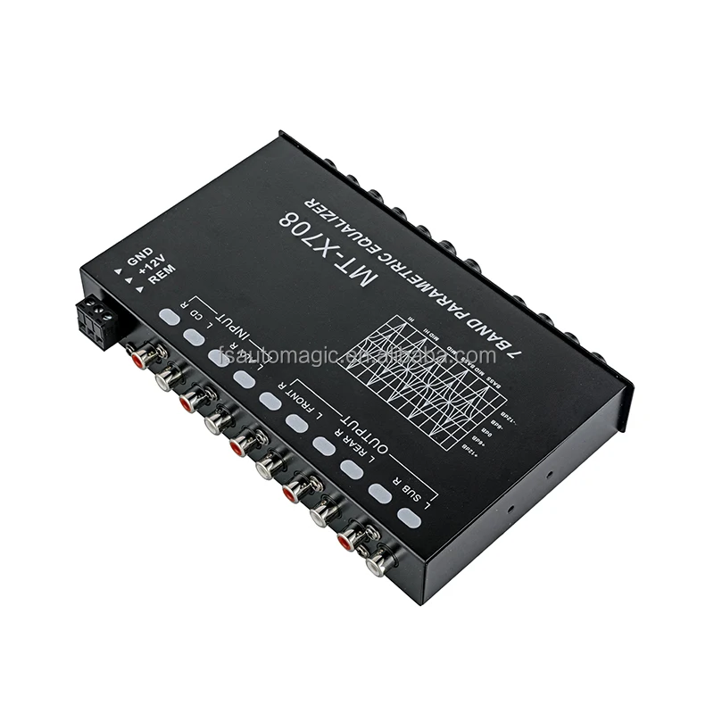 QMF EQ7 7-way Stereo Analogic Crossover Car Equalizer For Car Amplifier
