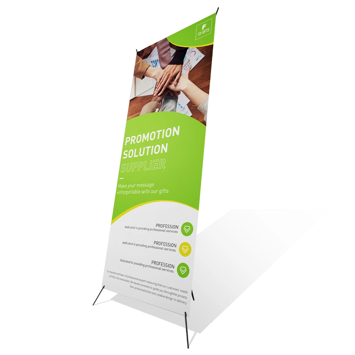 Customized Popular Easy Set Up X Stand Display Banner Stand for Advertising