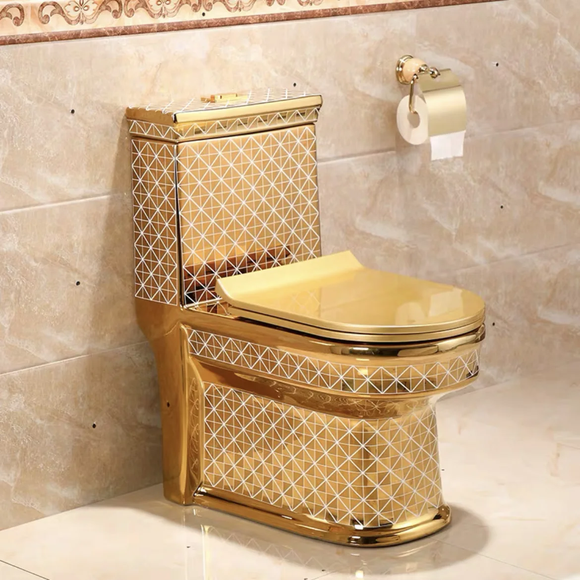 sanitary bathroom ware golden color toilet gold wc toilet