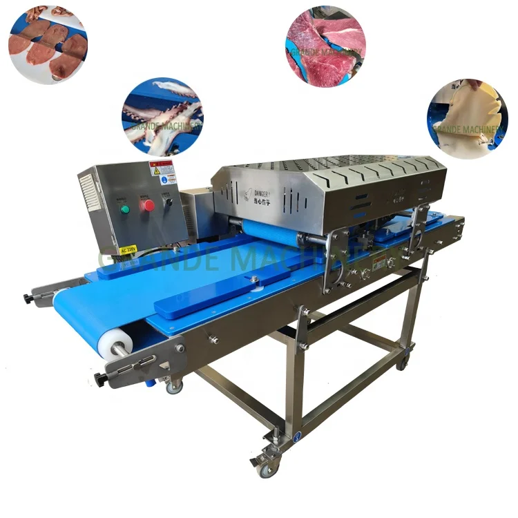 2023 Industrial America Europe Israel Use Fresh Cooked Meat Horizontal Slicing Machine for Various Chicken Beef Sheep Meat