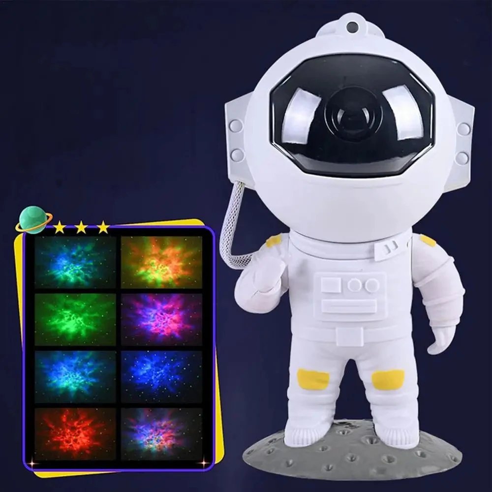 Rechargeable Astronaut Starry Sky Projector Light Nebula Star Night Lamp Starry Sky Projector Light