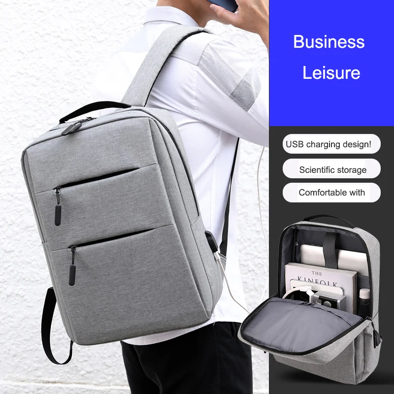 Men Woman Travelling Waterproof Usb Recharging 15.6 Inches Backbag Business Laptop Backpack With Usb