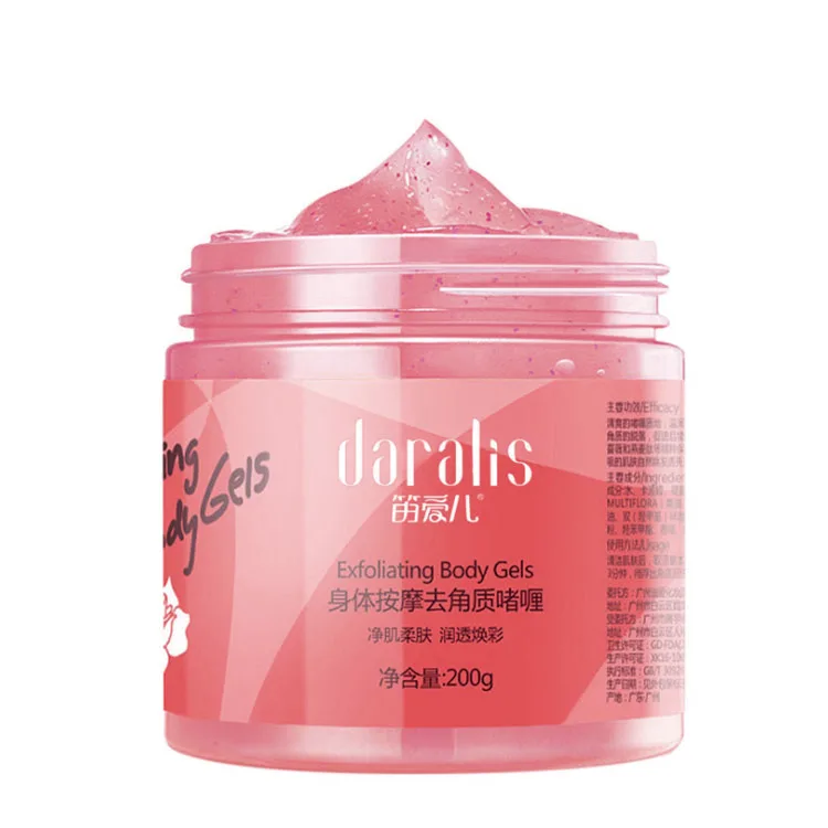 Отшелушивающий отбеливающий гель-скраб для тела Daralis для длительного удаления запаха