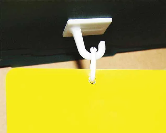 Adhesive Removable Metal Ceiling Plastic Hook for Hanging Wall