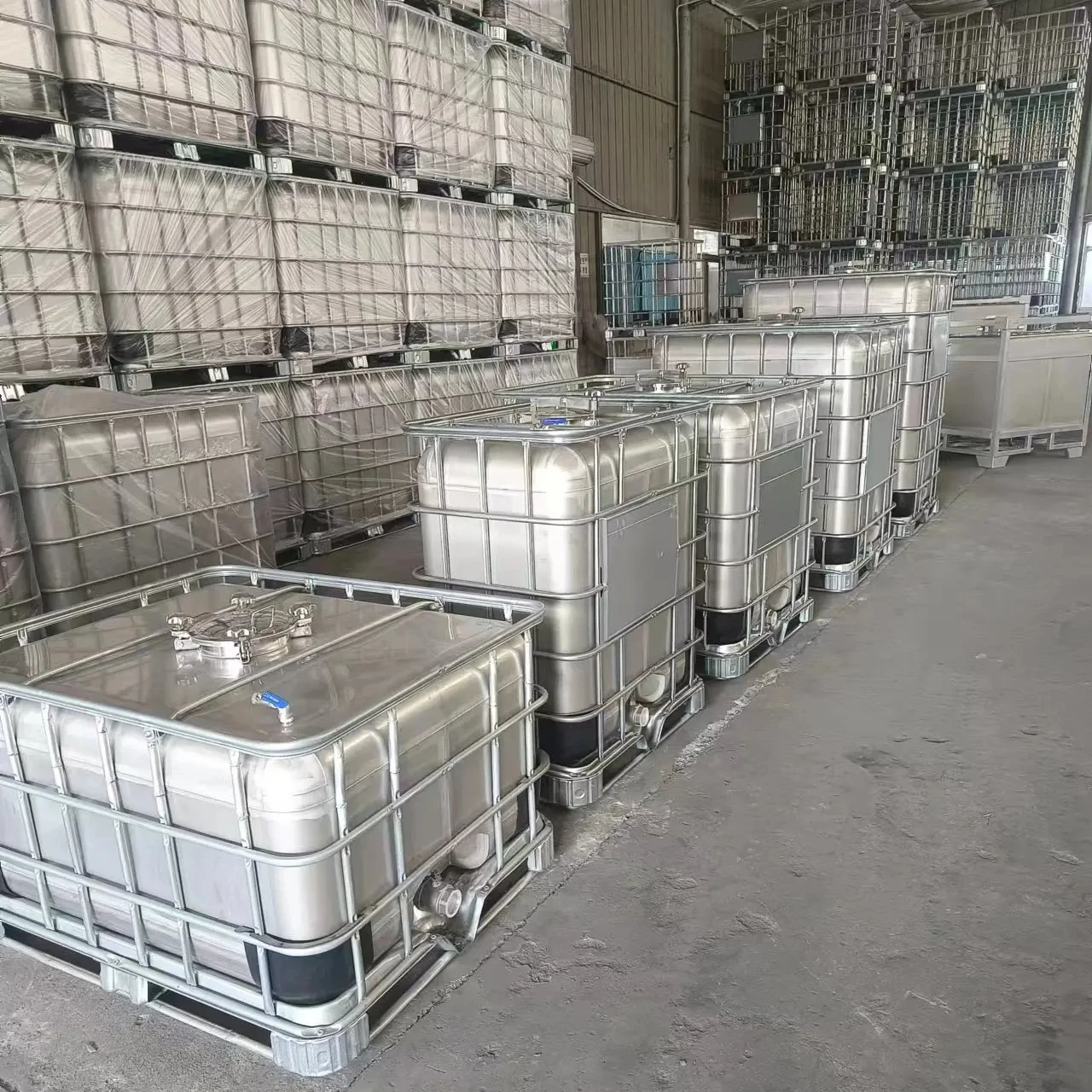 Подгонянный высокопрочный бак IBC нержавеющей стали для хранения воды химического масла