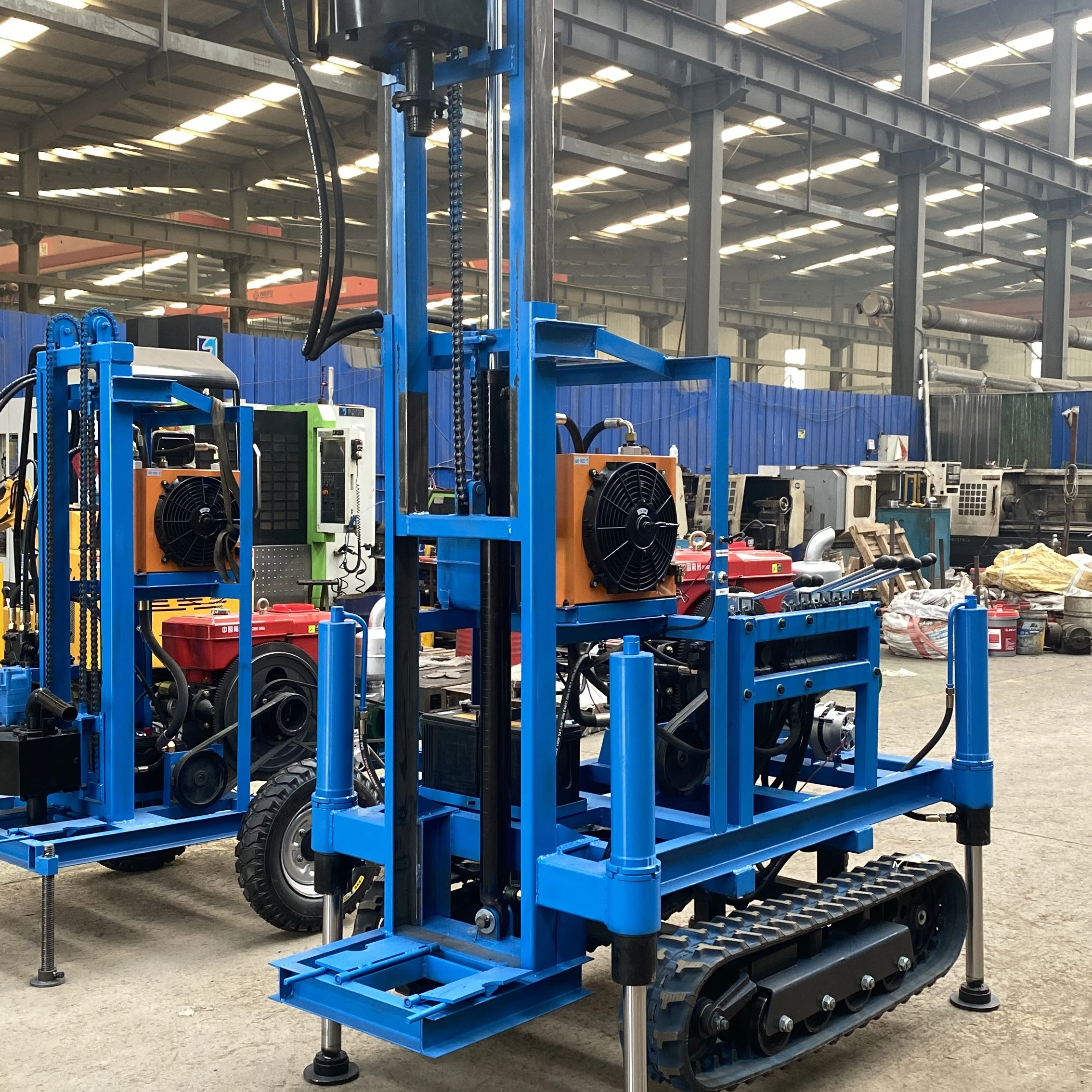 Fast Delivery 120 Meters With Mud Pump for Underground 130m Borehole Water Well Drilling rig