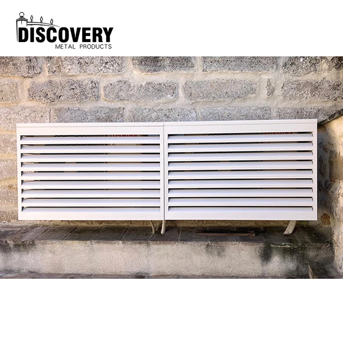 Newly design laser cut aluminium heat pump cover  outside air conditioner cover ventilation grille