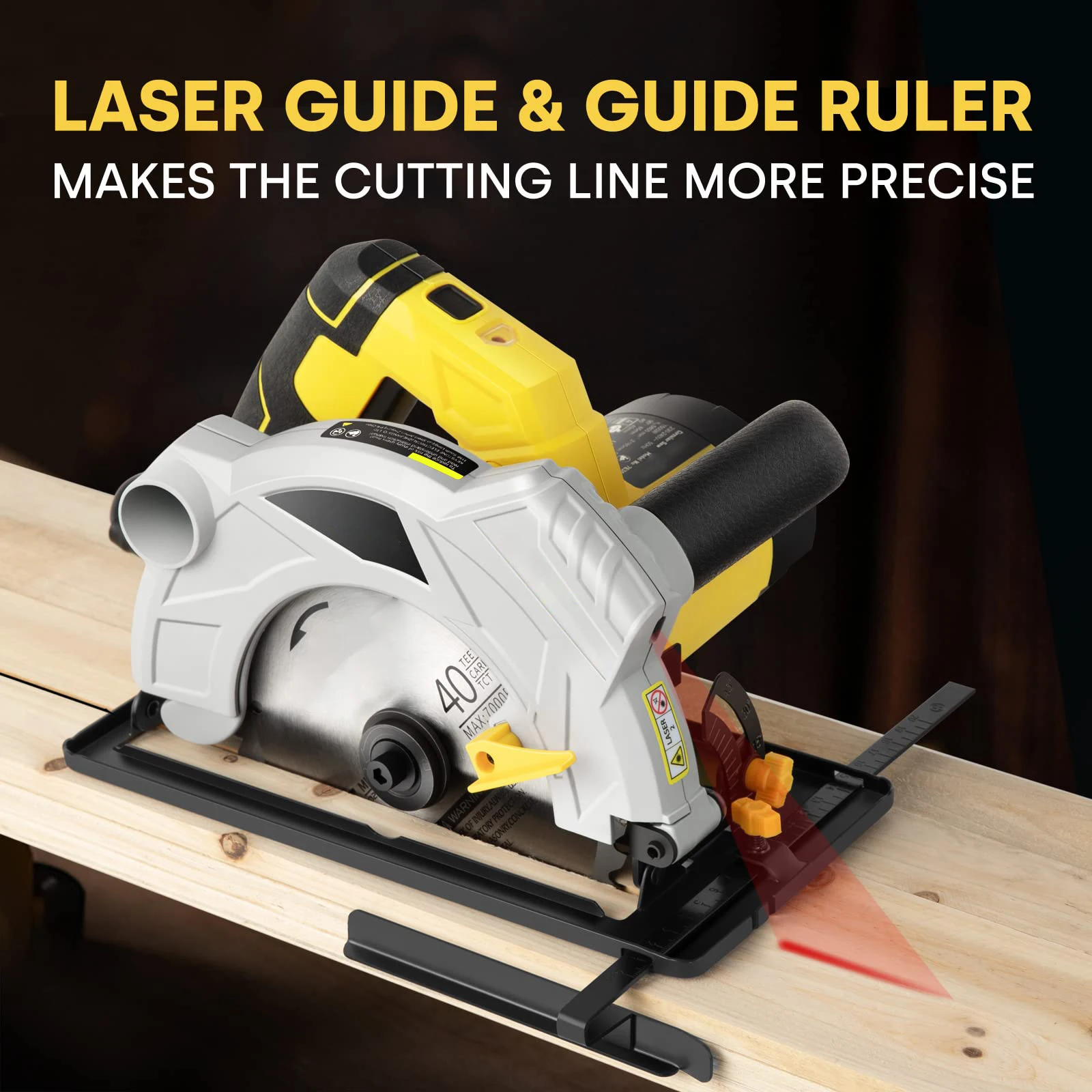 Professional Industrial 5500 Rpm Hand Cordless Power Tool Corded Brushless Electric Circular Saw for Wood Cutting