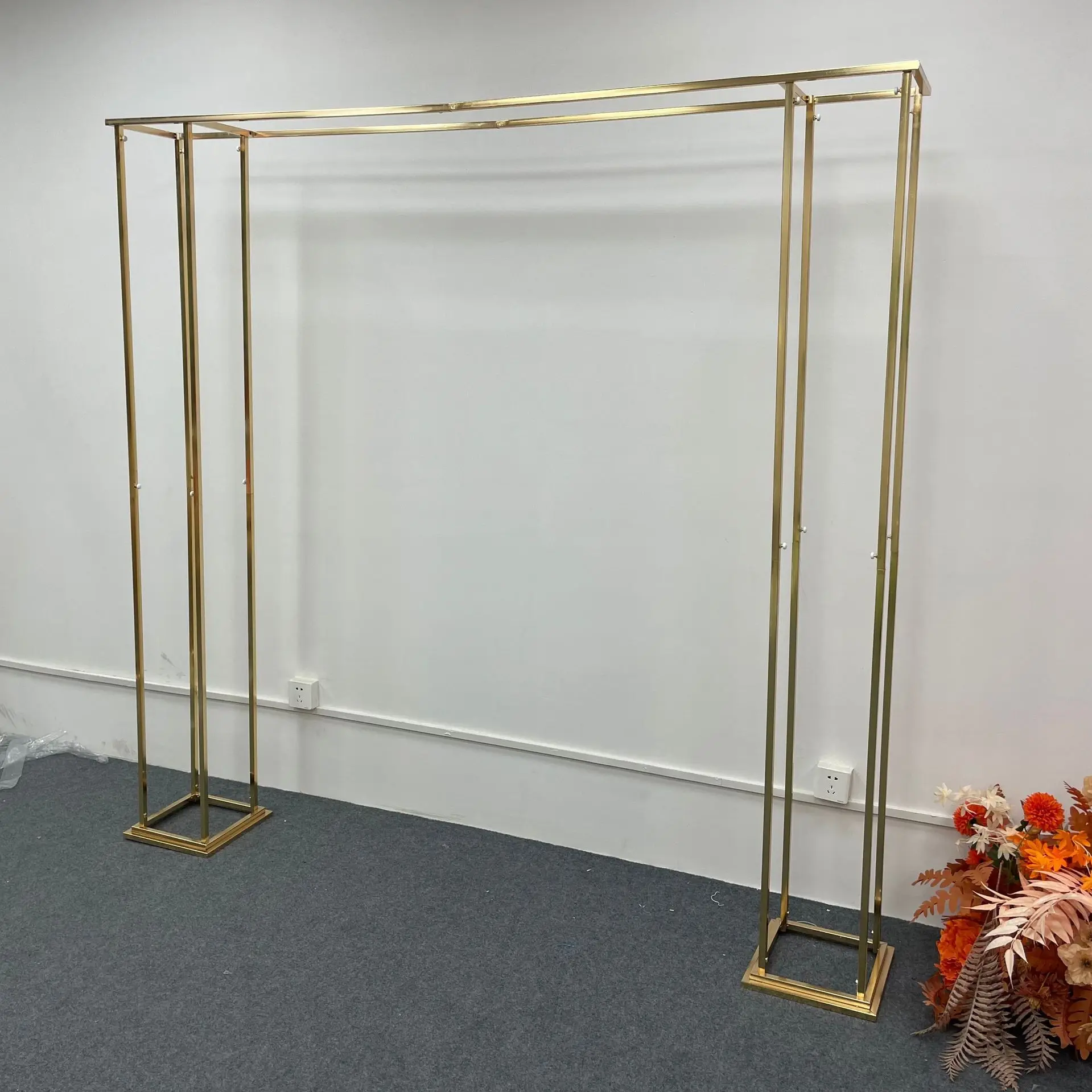 Square Metal  Arch Stand Garden Arbor Frame for Wedding Birthday Party Baby