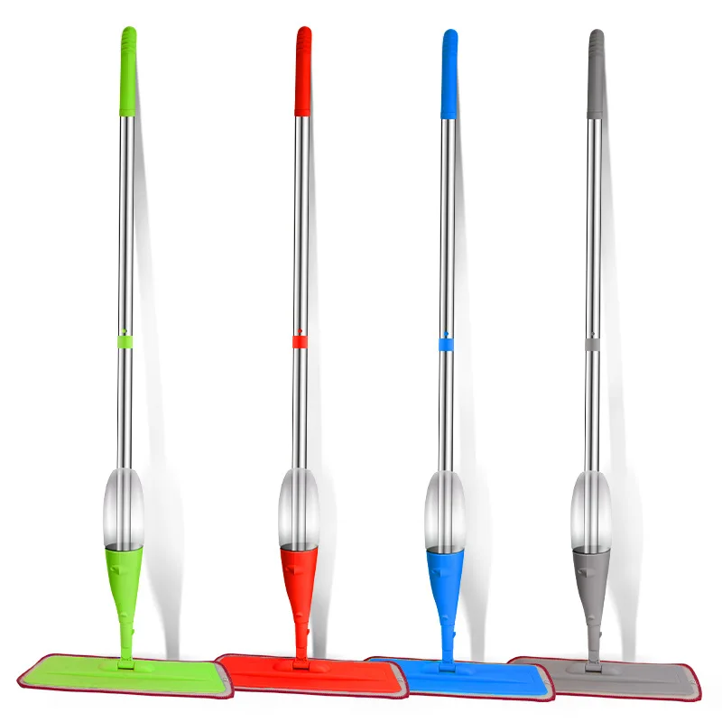 2023 hot seller with red and blue spray microfiber cloth spray mop eco-friendly with water tank spray mop