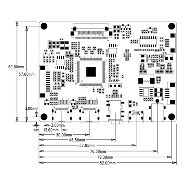 Custom 40 Pins HD to EDP 2K LCD Driver Controller Board for Raspberry PI PC