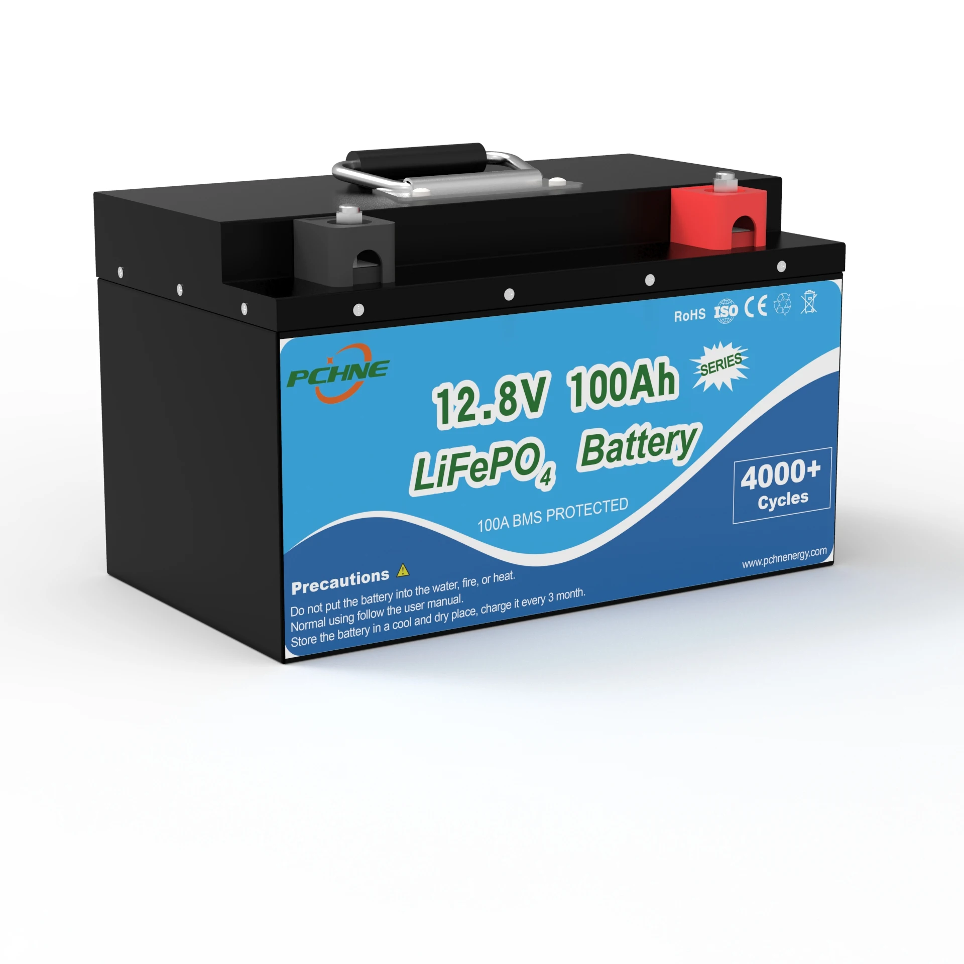 RTS Высокая емкость lifepo4 12v 100ah глубокий цикл LiFePO4 подгоняет перезаряжаемые батареи