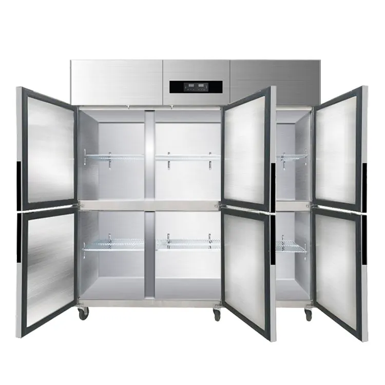 6 Door Direct-Cooling Commercial Refrigerators Upright Refrigerators and Freezers