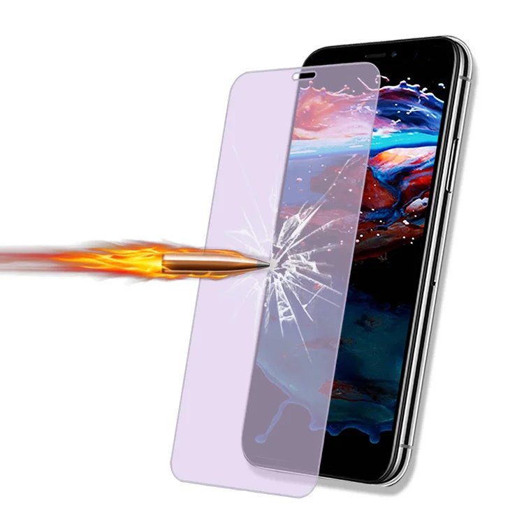 Amazon 2.5D High Transparent Anti Blue Ray Tempered Glass Film Screen Protector For iPhone 12 Pro Max 13