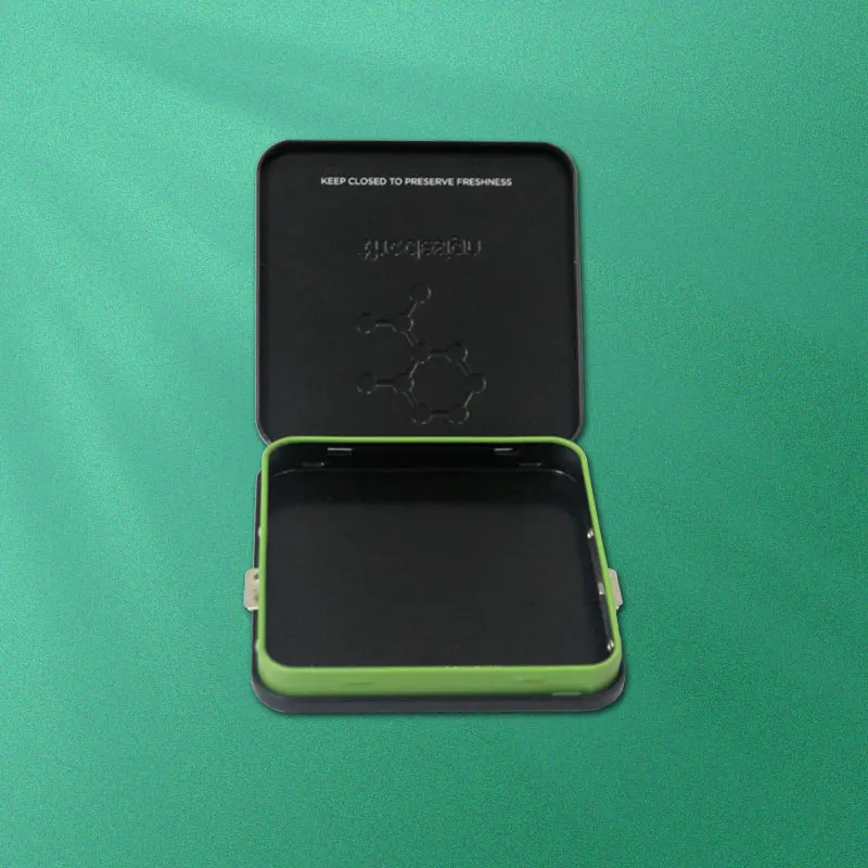 Manufacturers wholesale custom food grade metal hinge packaging tin box