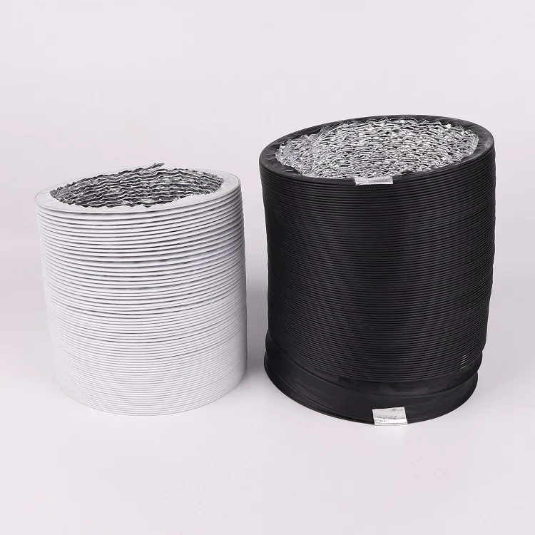 HVAC Systems Parts Customization Insulated Fire Resistant Flexible Aluminum Pipe Foil Vent Duct