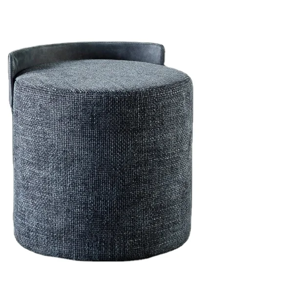 Stool Home Living Room Furniture Set Round Seated Cloth Luxury Modern Design European Style Fabric Home Office Hotel Apartment
