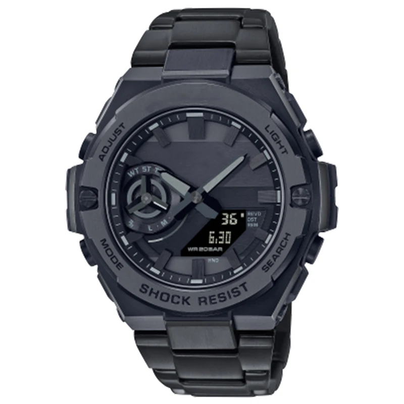 Top Brand Big Dial Waterproof GST-B500 Sports Shock Wristwatches Chronograph Quartz Iron Stain Steel Watch For Men
