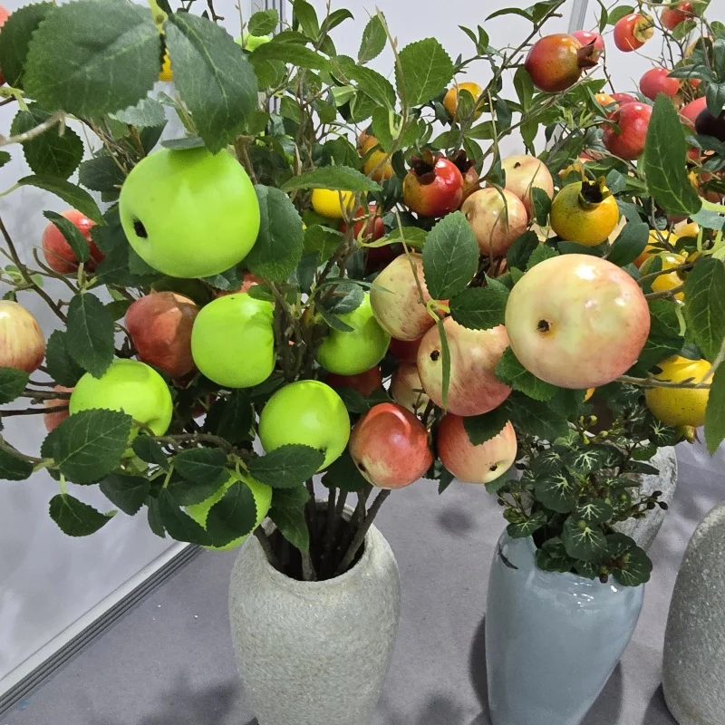 Beautiful home hotel flower arrangement decorations various artificial plants flowers fruits and berries dyed crafts