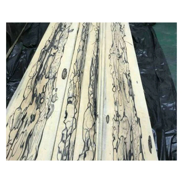 Black And White Ebony engineered veneer sliced cut recon Wood Veneer