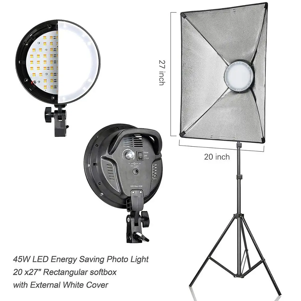 20x27 'прямоугольное непрерывное освещение софтбокс комплект Студия свет софтбокс