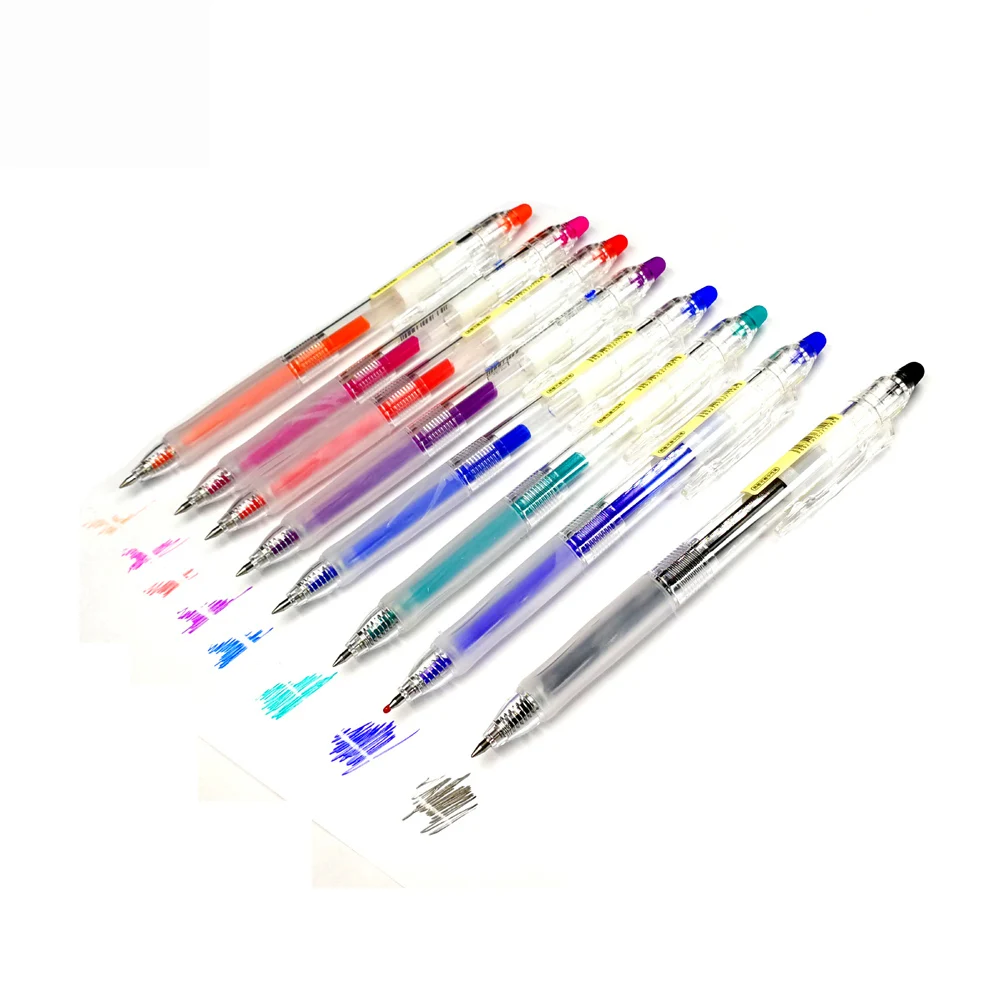 
Amazon HOT SELL multi color friction erasable gel pen for school and promotion 