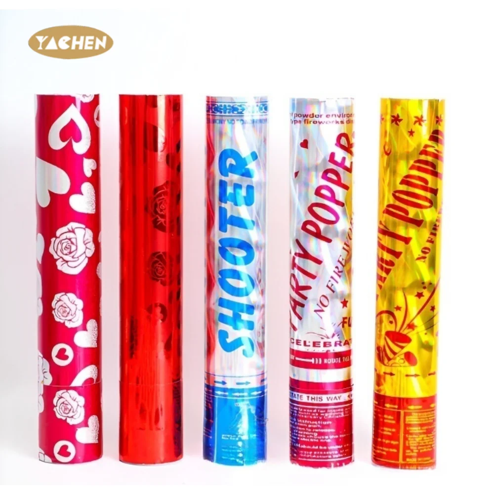 YACHEN Laser Fireworks Confetti Cannon Party Poppers Multi-Color Birthday Wedding Events Party Decoration Supplies