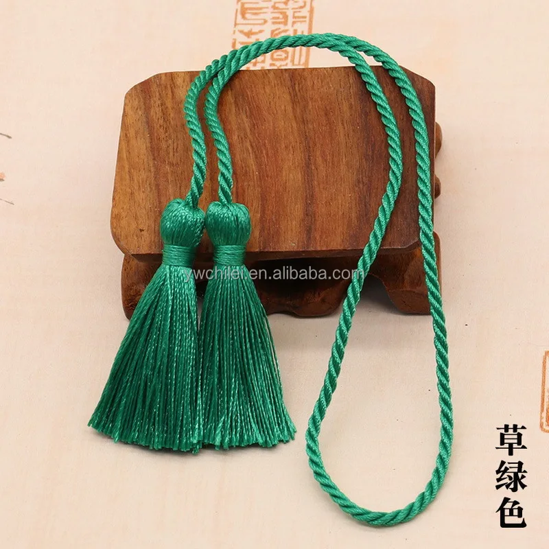 Curtain Tieback Rope Buckle Strap Tassels