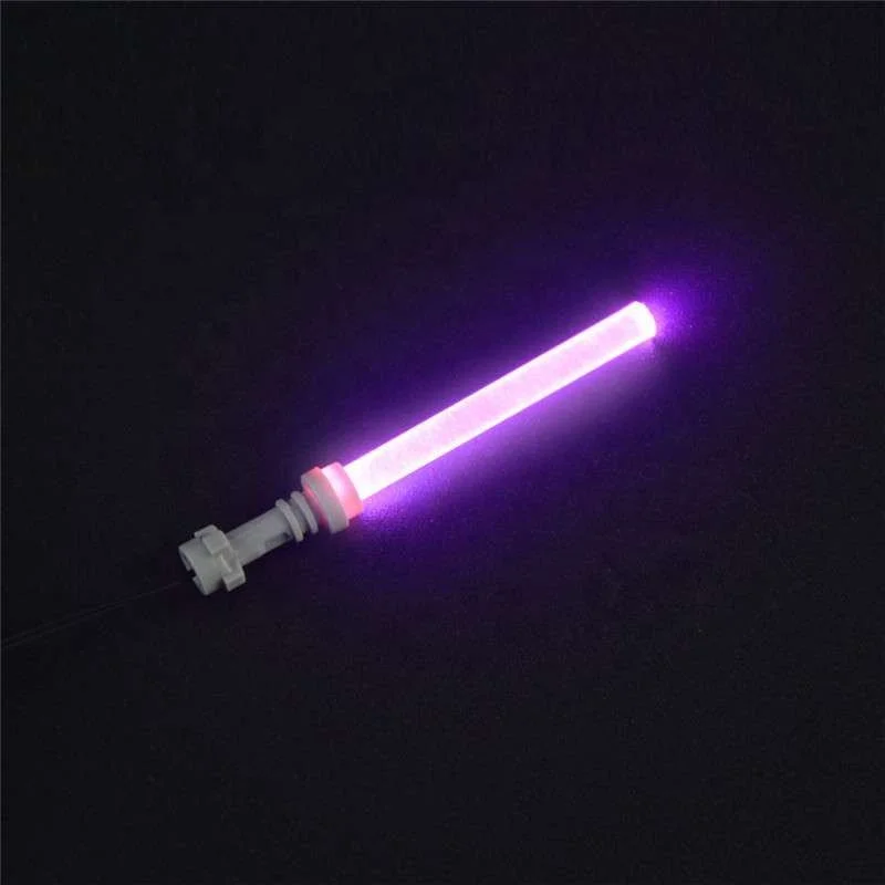 LED Lightsaber USB light up leguoguo space wars minifigs anime building block sets military Sword guns and weapons army
