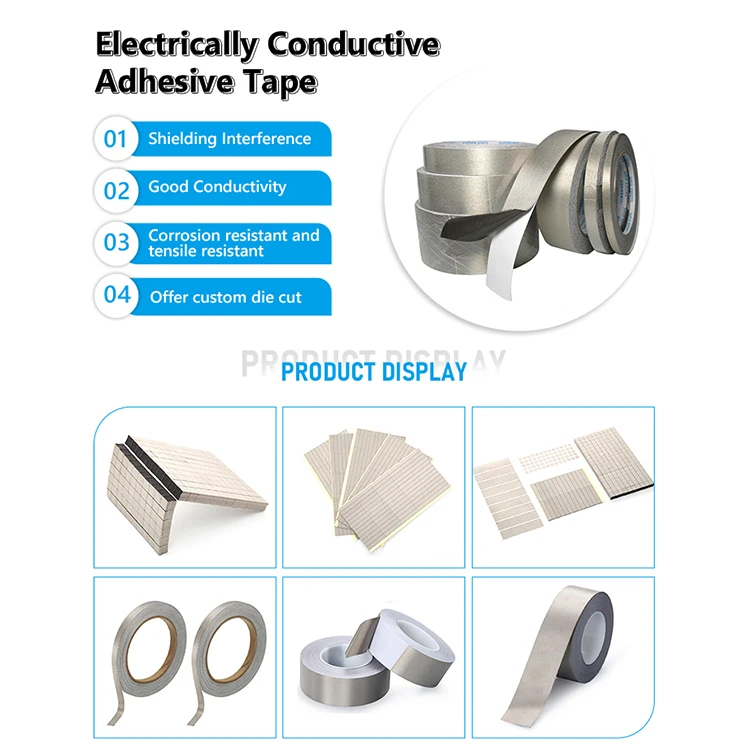 Pest Repeller Snail Trap Electrical Semi Conductive Fabric Cloth Adhesive Rubber Single-Sided Conductive Fabric Tape