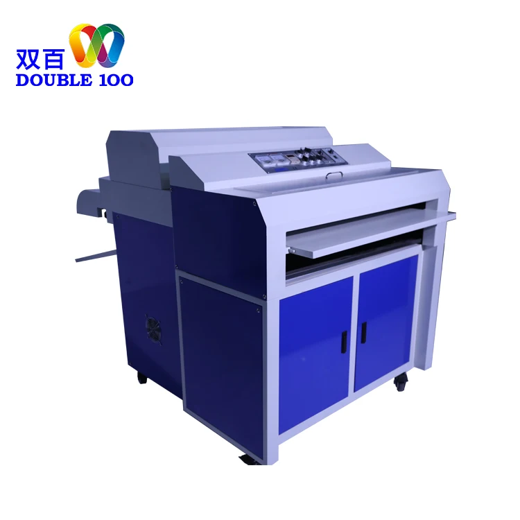 Double 100 Photo Coatings Uv Varnish Machine Liquid Lamination Machine Semi Auto Uv Coating Machine Price