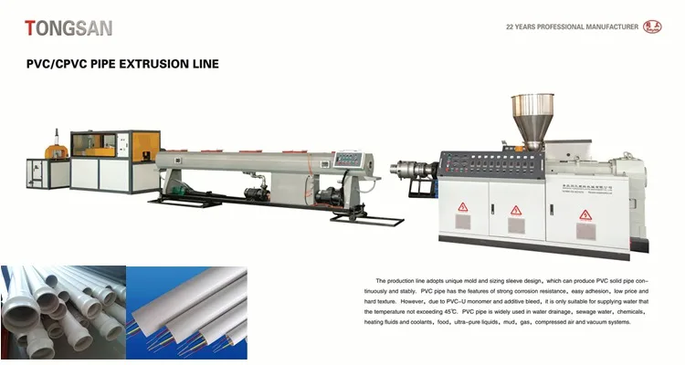 PVC Pipe Extrusion line / Plastic Pipe Production For The Diameter Of 16-630mm/ PVC plastic pipe making machine Manufacturer
