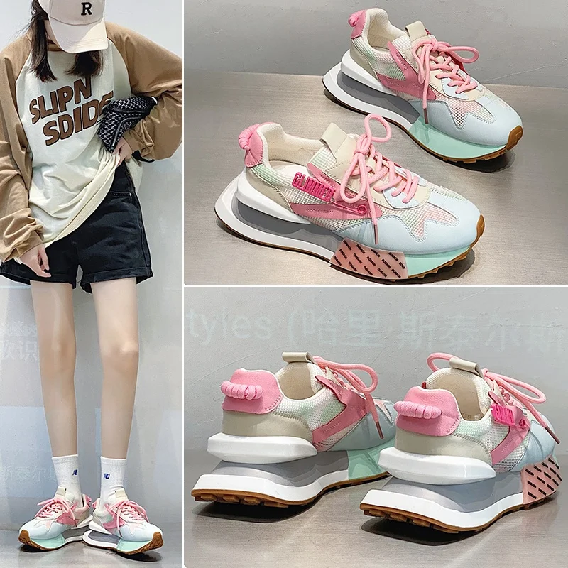 Hot Selling Casual Walk Style Mesh Lady Sneakers Breathable Ladies Women Running Shoes Woman Sport Shoe For Lady