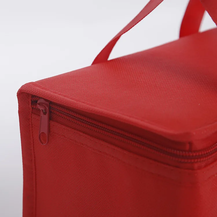 Eco Sturdy Zipper Lunch Cooler Bag Reusable and Sustainable Cooler Bag Thermal For Food Transport Durable Custom Cooler Bags