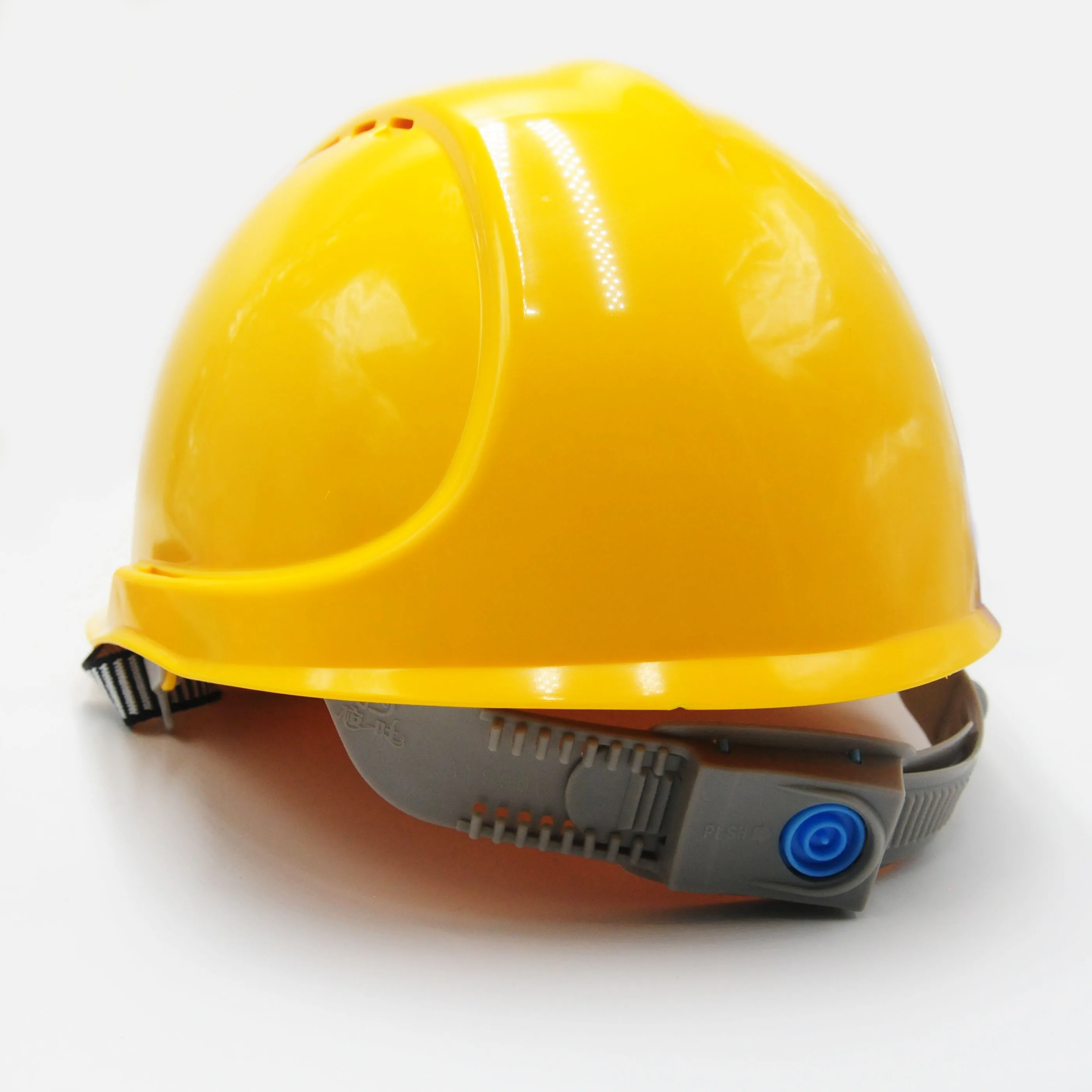 Yellow colour  EN397 Industrial construction Safety helmet hard hat with new pinlock suspension
