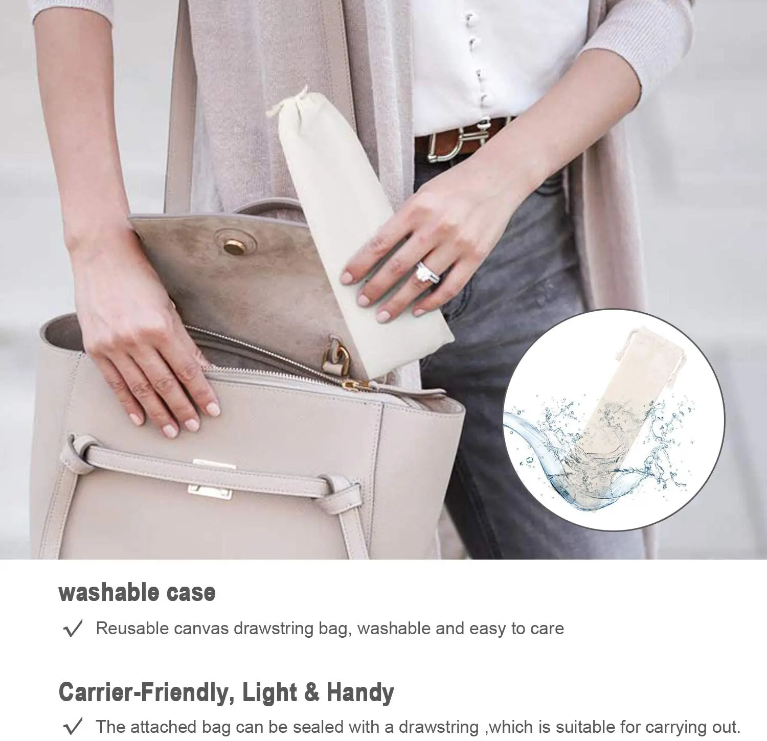 Reusable Straight Stainless Steel Metal Straw with Silicone Tips