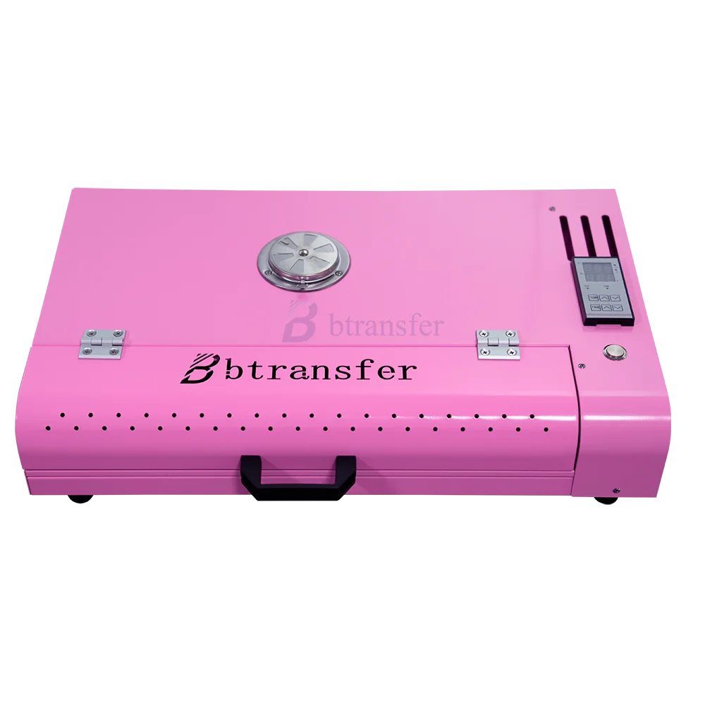 A3 oven for tpu powder drying small tshirt baker for DTF digital printing pink color 110v/220v