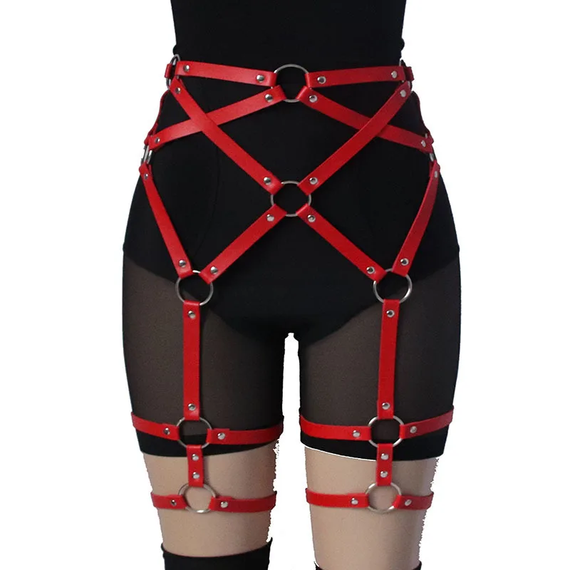 Factory Direct Sales European And American Style New Ladies Sexy Leggings Restraint Belt Hip Hop Accessories Belt Wild Sexy Punk