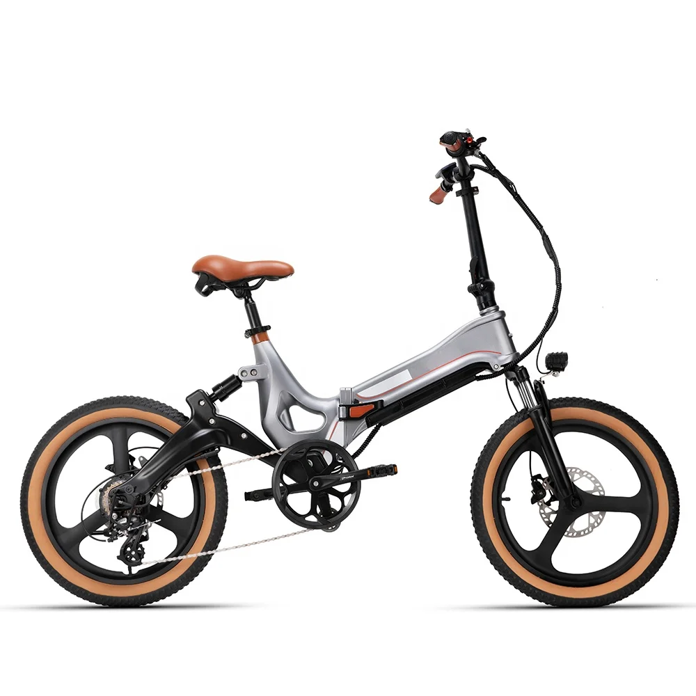 JIMOVE New Design 20inch Magnesium Alloy Portable Full Suspension Ebike for Adult Lithium Battery 48V 350W Electric Folding Bike