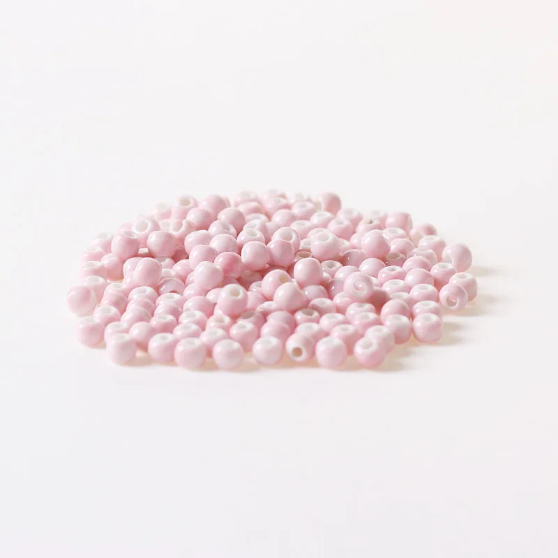 
6/8/10/12mm pink Ceramic beads wholesale jewelry loose beads 