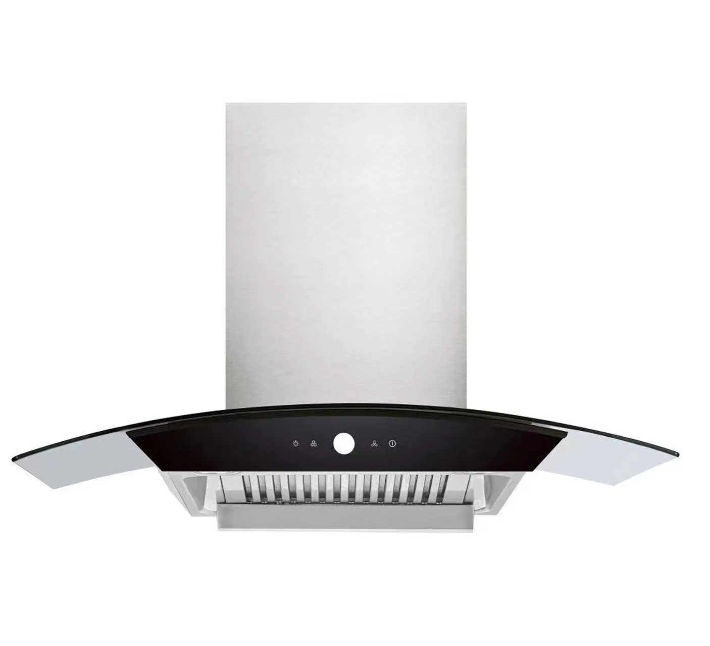 Большой воздушный поток ультра тонкий вытяжной сенсорный выключатель кухонная дымоходная плита вытяжка
