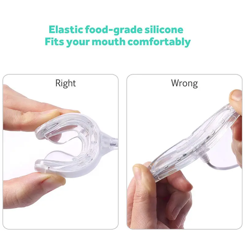 USB Rechargeable 16 led light white teeth with usb Wired Teeth Whitening led light