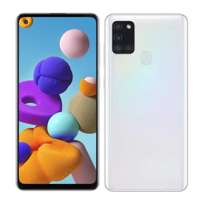 Wholesale uesd original Cell phones for Samsung Galaxy A21S Dual-SIM Android Unlocked SmartPhone 64GB 128GB