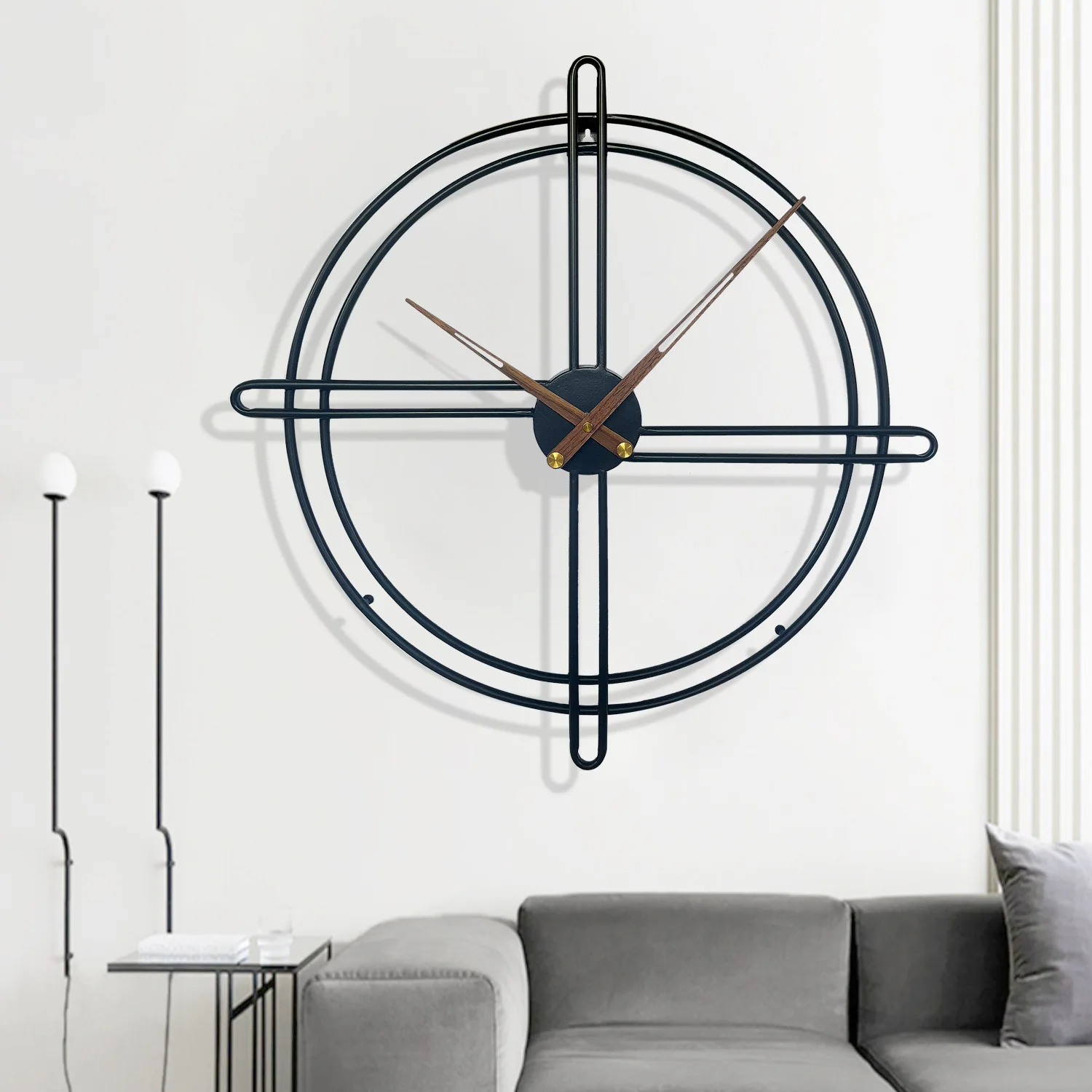 Novel Design Good Price Modern Dinning Room Decoration Wrought Iron Wall Clock